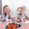 3-Piece Butterfly Pink Duvet Cover Set for Double, King-Size or Single Beds view 2