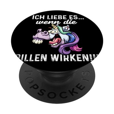 I Love It When the Pills Work Druffi Trippy Trip PopSockets with Interchangeable PopGrip
