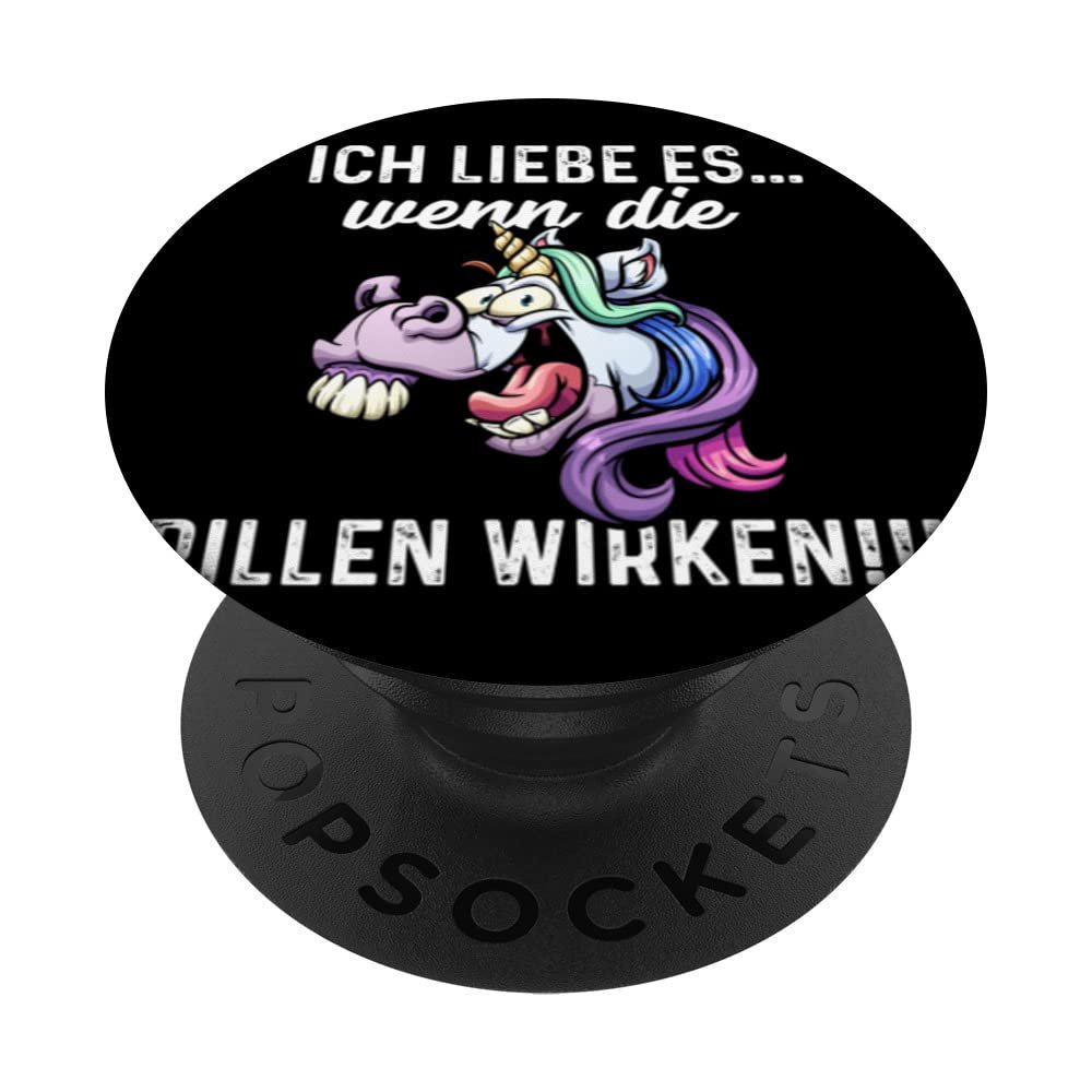 I Love It When the Pills Work Druffi Trippy Trip PopSockets with Interchangeable PopGrip
