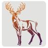 FINGERINSPIRE Drawing and Painting Stencil, 30 x 30 cm, Deer Pattern, Portable Plastic view 1