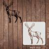 FINGERINSPIRE Drawing and Painting Stencil, 30 x 30 cm, Deer Pattern, Portable Plastic view 2
