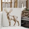 FINGERINSPIRE Drawing and Painting Stencil, 30 x 30 cm, Deer Pattern, Portable Plastic view 4