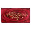 Happy Valentine's Day Red Rose Flower Kitchen Rug, Non-Slip Mat, 99 x 50 cm view 1