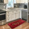 Happy Valentine's Day Red Rose Flower Kitchen Rug, Non-Slip Mat, 99 x 50 cm view 4