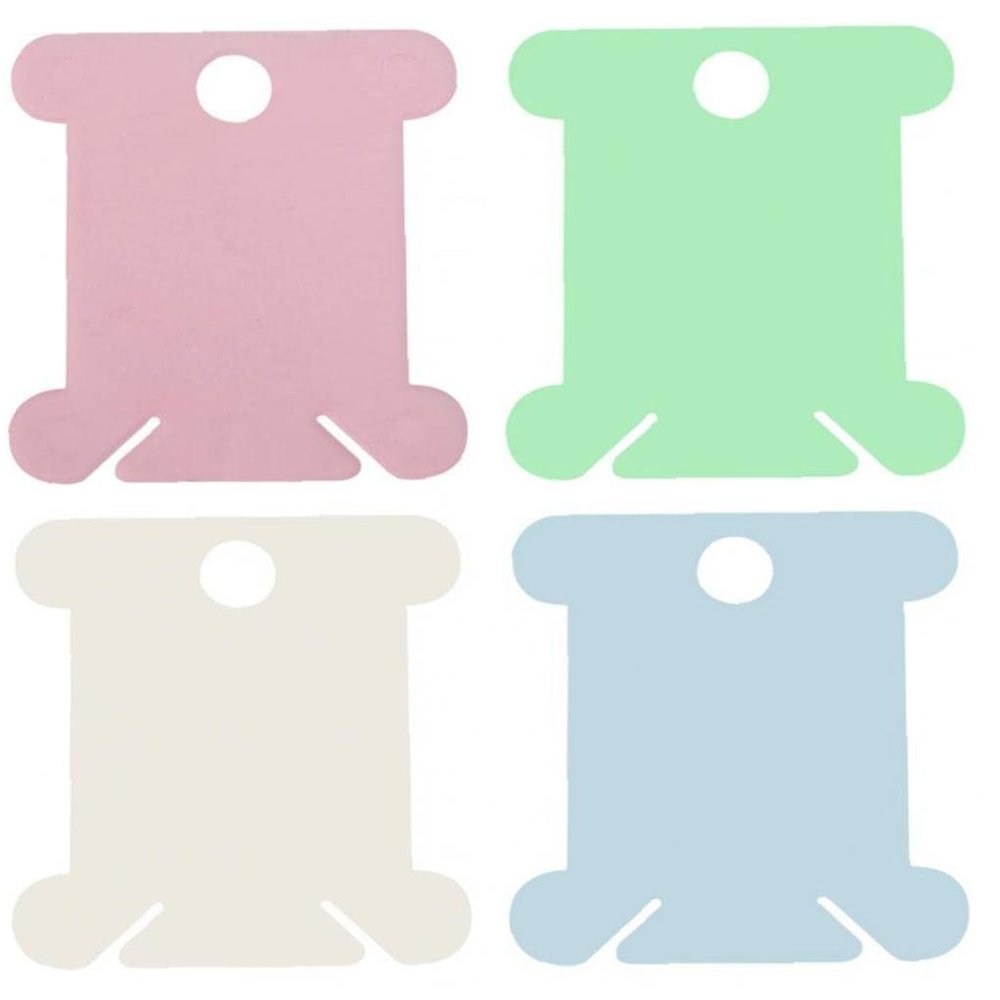 Bontannd 100-Count Thread Bobbins for Cross-Stitch and Embroidery