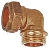 MegaHaustechnik Compression Fitting, Elbow, 22 mm x 1/2 in Male Thread view 1