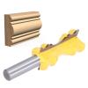 Chair Rail Molding Router Bit, Carbon Steel Alloy, Crown Molding Cutter, 1-1/8 in. Diameter, 2 in. Depth view 3