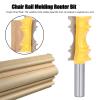 Chair Rail Molding Router Bit, Carbon Steel Alloy, Crown Molding Cutter, 1-1/8 in. Diameter, 2 in. Depth view 4