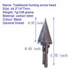 SHARROW Traditional Screw-In Hunting Arrowheads, Solid Metal, 12-Pack, Type 10 view 2