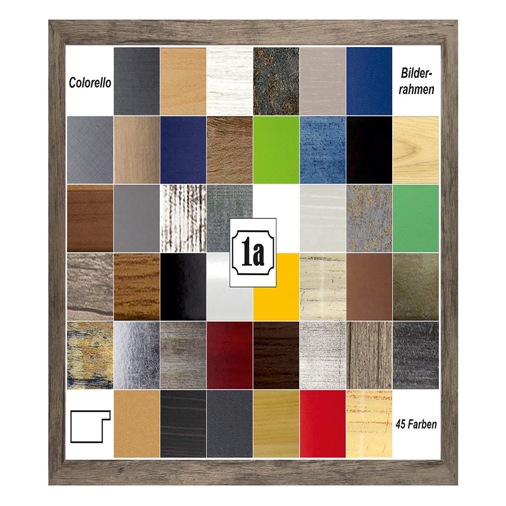Puzzello Puzzle Frame Poster Frame 75 x 98 cm Wild Oak with Clear Acrylic Glass