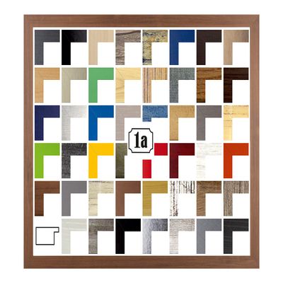 Puzzello Puzzle, Picture and Poster Frame 59.4 x 84 cm, Dark Walnut, with Clear Acrylic Glass