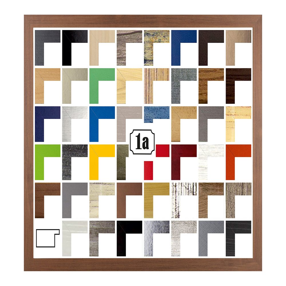 Puzzello Puzzle, Picture and Poster Frame 59.4 x 84 cm, Dark Walnut, with Clear Acrylic Glass