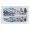1000-Piece Irregular-Shaped Puzzle for Adults and Teens – Sunset Cabin by the Lake view 1
