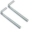 AERZETIX C48196 Set of 2 L-Shaped Screw Hooks M8 x 80 mm view 1