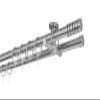ondeco Made-to-Measure Curtain Rod, 20 mm, Rille 2-Track, Ceiling Mount, 5.5 cm, Stainless Steel Look, 400 cm view 1