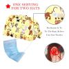 Eslifey Adjustable Button-Closure Work Caps, Polyester, Sweatband, Elastic Tie, Yellow Dogs and Cats, 2-Pack view 2