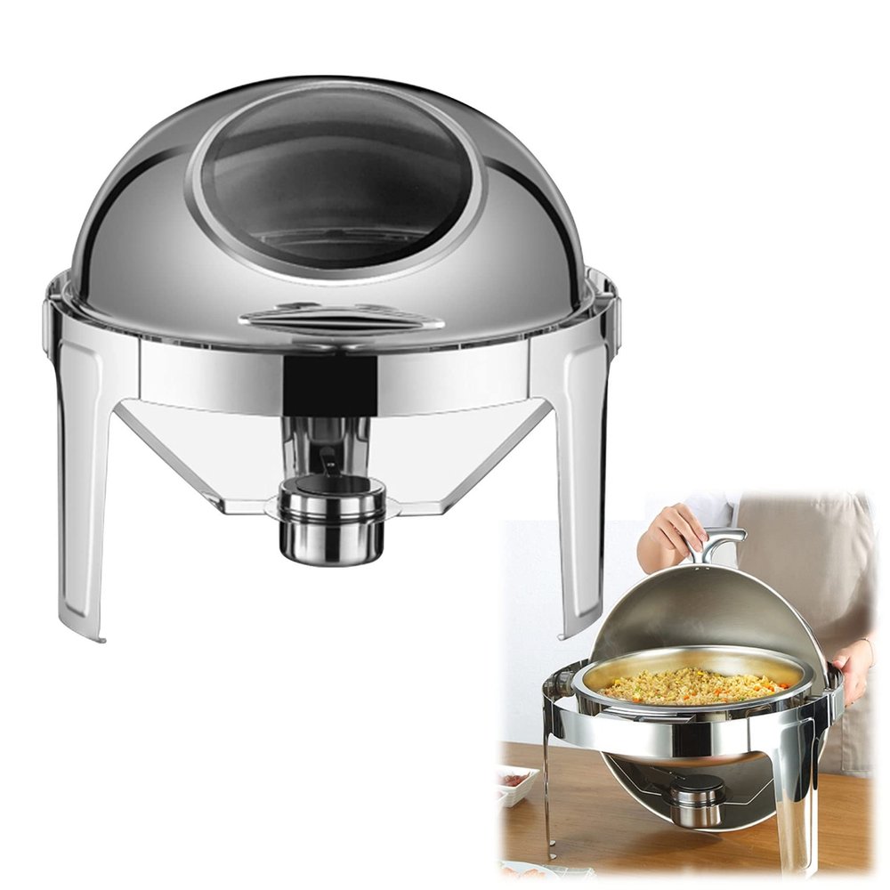 Stainless Steel Chafing Dish Food Warmer, 6 L