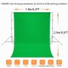 Vevelux 2 x 3 m Green Screen Photography Backdrop with 8 Large Studio Clamps view 2
