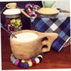 Zonster Durable Felt Coasters, Round Handmade Felted Wool Ball, 10 cm view 2