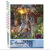 Figured'Art Paint by Numbers for Adults, Tiger Family, DIY Craft Kit, 40 x 50 cm, Without Wooden Frame view 1