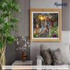 Figured'Art Paint by Numbers for Adults, Tiger Family, DIY Craft Kit, 40 x 50 cm, Without Wooden Frame view 4