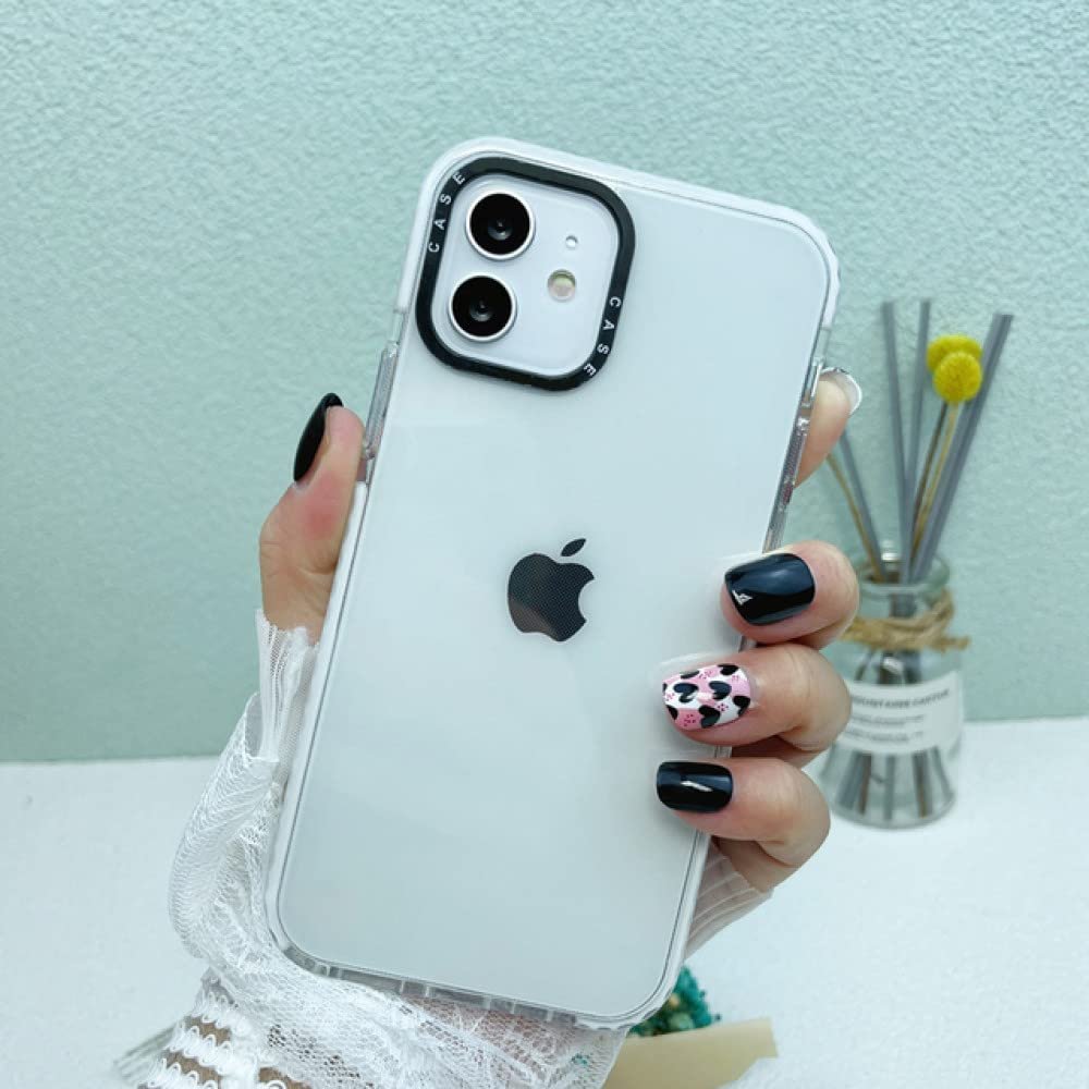 Oynyiqi Clear Soft Silicone Case for iPhone 11/12 Pro Max/13 Mini/SE2/7/8 Plus/11 Pro/XS Max/X/XR, Clear White, iPhone 13 Mini