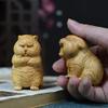 Hand-Sculpted Wooden Tiger Figurine view 3