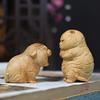 Hand-Sculpted Wooden Tiger Figurine view 4