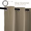 ZJXSNEH Outdoor Patio Curtain, Waterproof and Extra-Wide, Windproof, Brown, 200 x 140 cm, 1 Panel view 3