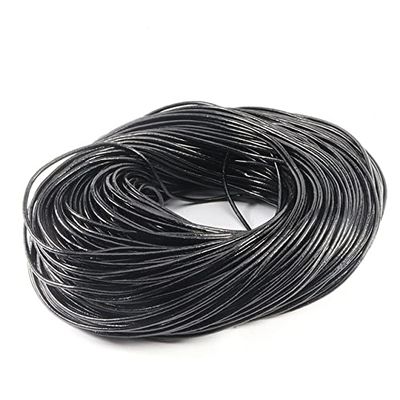 LISYANG Round Genuine Cowhide Leather Cord, 2–5 m