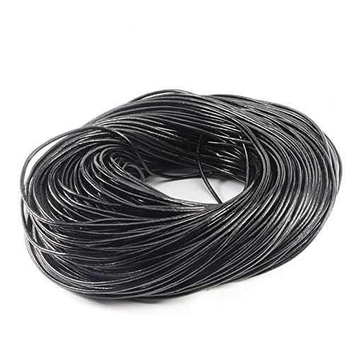 LISYANG Round Genuine Cowhide Leather Cord, 2–5 m
