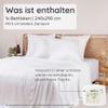 Bambaw Bamboo Flat Sheet Without Elastic, 240 x 290 cm, Cooling Summer Sheet, White view 2
