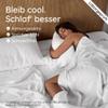 Bambaw Bamboo Flat Sheet Without Elastic, 240 x 290 cm, Cooling Summer Sheet, White view 3