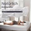 Bambaw Bamboo Flat Sheet Without Elastic, 240 x 290 cm, Cooling Summer Sheet, White view 4
