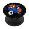 Dabbing Fox Kosovo Soccer Fans Jersey for Kosovar Soccer Lovers, PopSockets PopGrip view 1