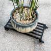 XSSS-ZC Mobile Plant Pot Tray with Wheels, Square, Black, 50 x 50 cm view 4