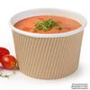 BIOZOYG Compostable Kraft Paper Soup Cups, 375 ml, 500 Pack view 3