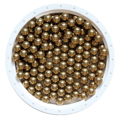 Solid Brass Sphere, H62 Pure Brass, Solid Copper Sphere, Precision Copper Ball, Diameter 4.763 mm [100 pcs]