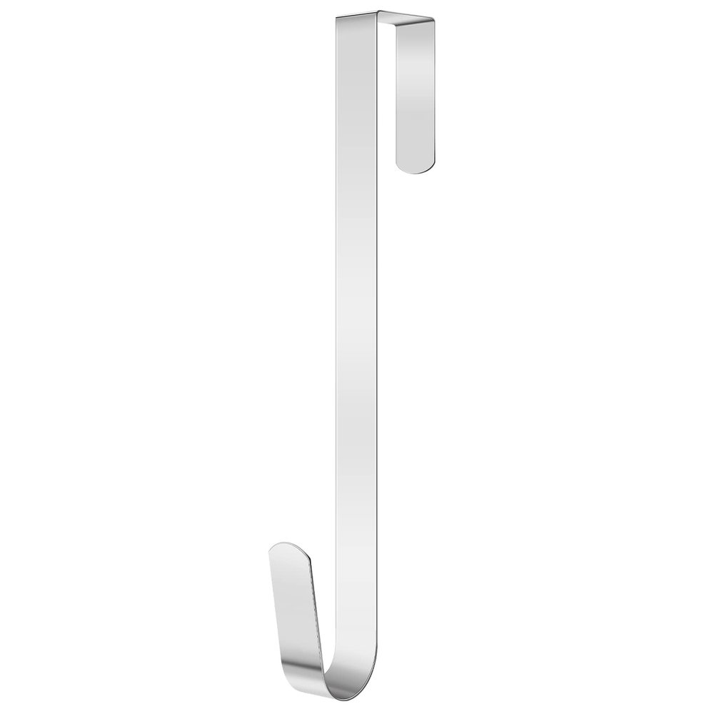 U/ D Metal Christmas Wreath Hanger, Magnetic Hook, Silver, 38.1 cm