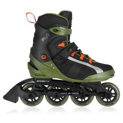 SPOKEY MrFIT Inline Skates for Adults, ABEC-7 Carbon, Triple Closure, Sizes 41–46