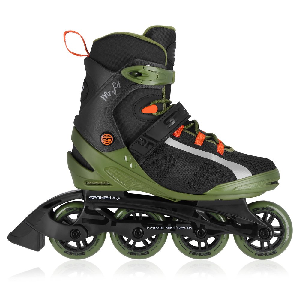 SPOKEY MrFIT Inline Skates for Adults, ABEC-7 Carbon, Triple Closure, Sizes 41–46