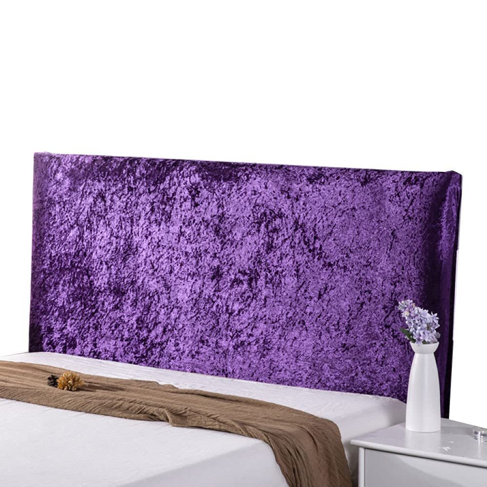 Oversized Stretch Velvet Headboard Cover for King-Size Beds