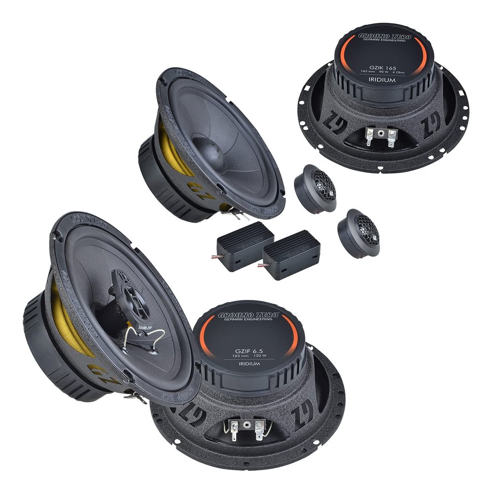 Mediadox Ground Zero 6.5 in Hyundai Front/Rear Speaker Set