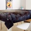 Hearda Washable Rectangular Polyester Tablecloth, Cosmic Swirl, 150 x 150 cm view 3