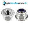 DIN 6926 M12 Self-Locking Flange Nuts, A2 Stainless Steel, 100 pcs view 2