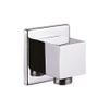 Creavit Square Wall Connection Elbow, Chrome-Plated Brass, 1/2-Inch Shower Hose Connection view 1