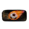 Belidome Portable Pencil Case with Galaxy, Football & Fire Designs view 1