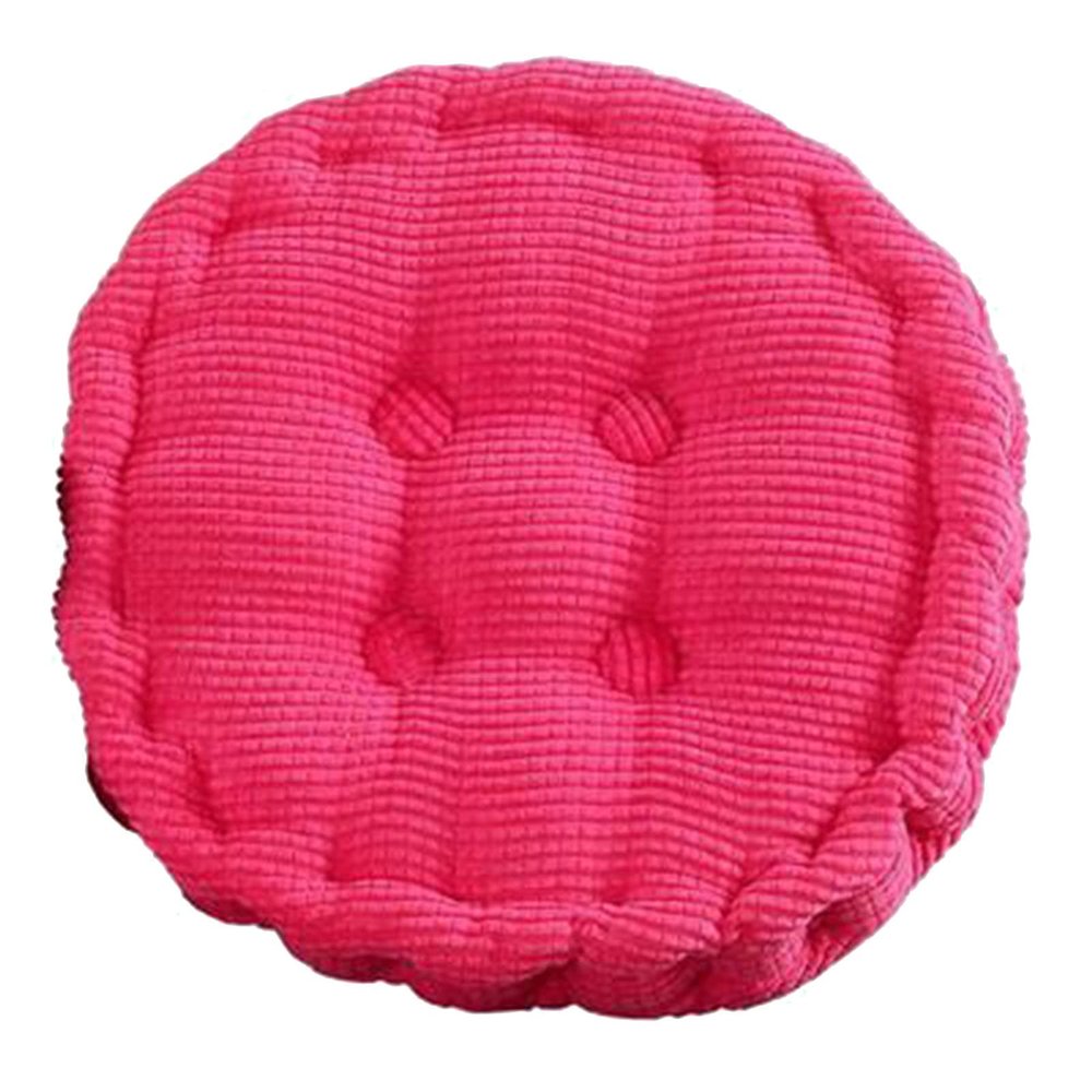 HotYou Luxury Seat Cushion for Indoor and Outdoor Use, Thick Quilted Padding, Soft Floor Cushion, Rose, 2.45 × 45 × 10 cm