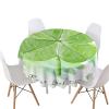 Highdi Round Washable Tablecloth, 3D Four-Leaf Clover, Waterproof, 160 cm, Graffiti Painting view 1