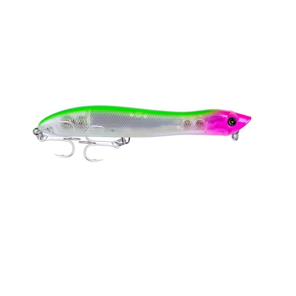 LINFFSTR 5-Piece 125 mm 19 g Floating Popper Lures with Treble Hooks, Color J